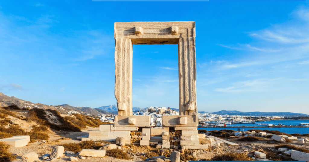 Ancient ruins in Naxos island